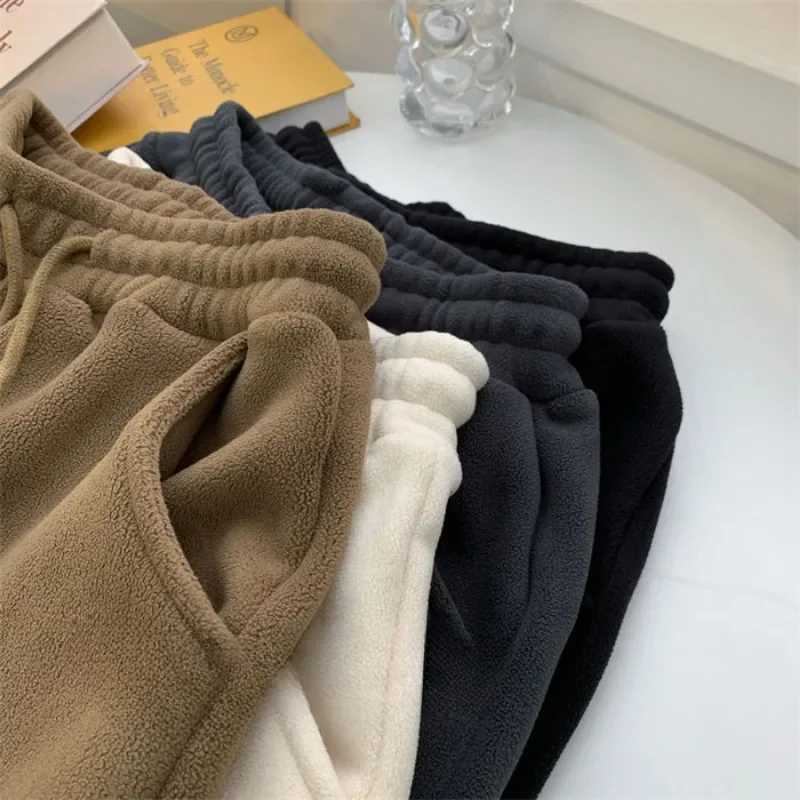 Fleece Harem Pants Women Velvet Thick Loose Ankle Length Autumn Winter Warm Thermal Leisure Solid Sports Elastic Waist FemaleT251025