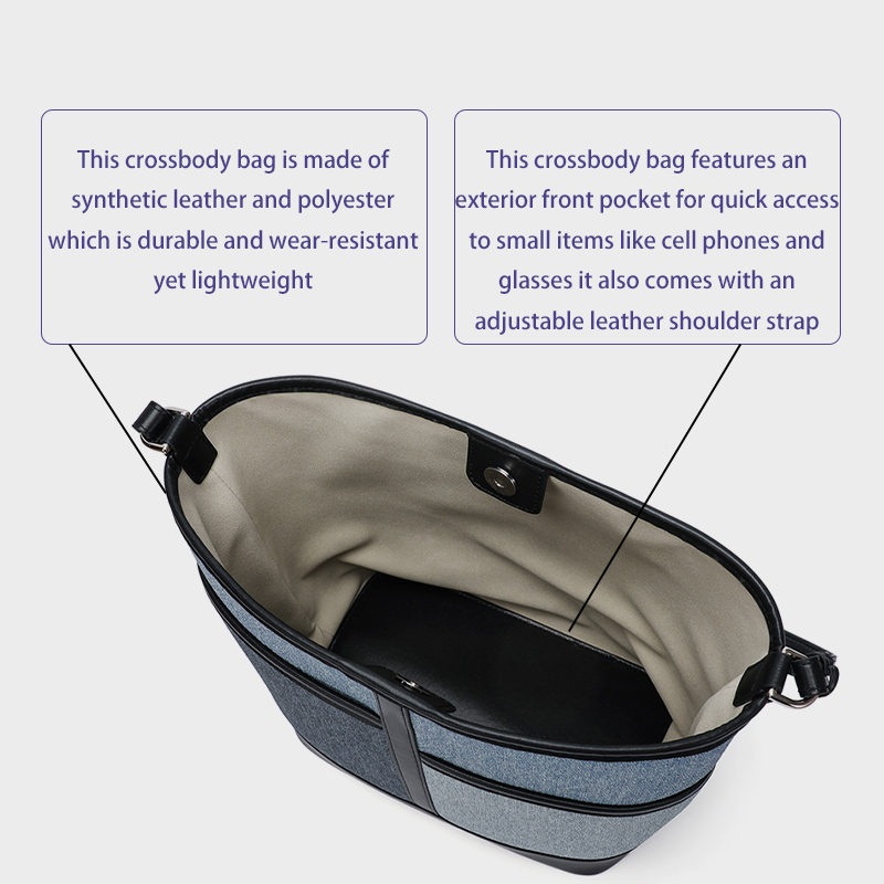 Sewafox Women Crossbody Bag Bucket Bag Commuter Shoulder Crossbody Bag Fashion Handbag