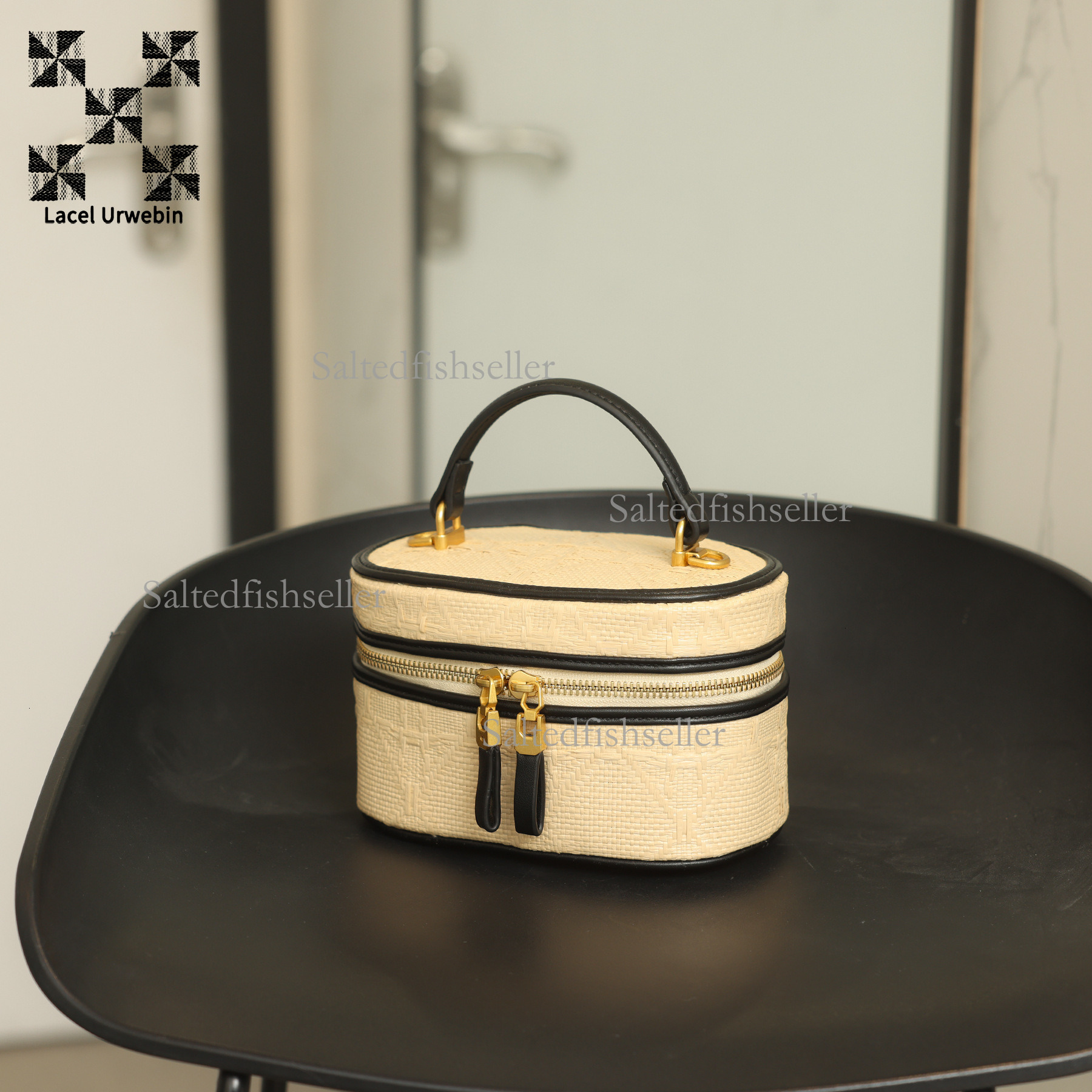 Lacel Urwebin Designer New Straw Handbag Luxury Fashion Women's Portable Travel Bag High Beauty Daily Versatile Zipper Single Shoulder Crossbody 