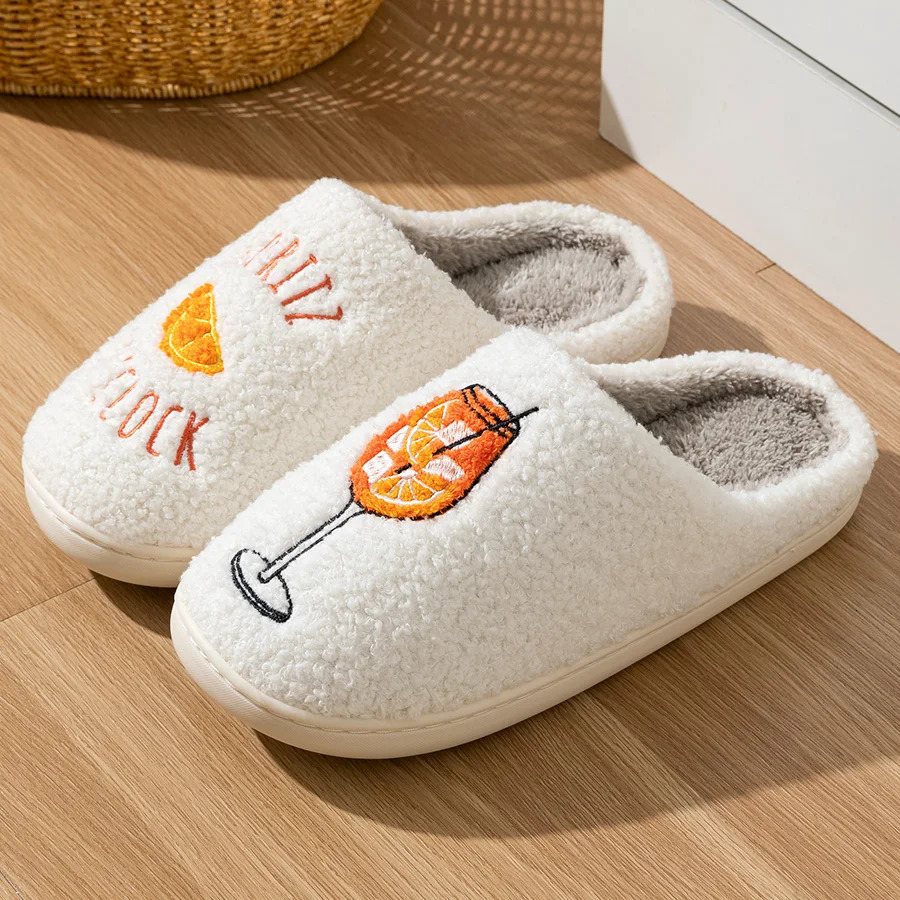Aperol Spritz Womens Slippers Spritz OClock Cozy Comfy Fluffy Slippers Party Bridal Shower Girl Mom Daughter Gift251020