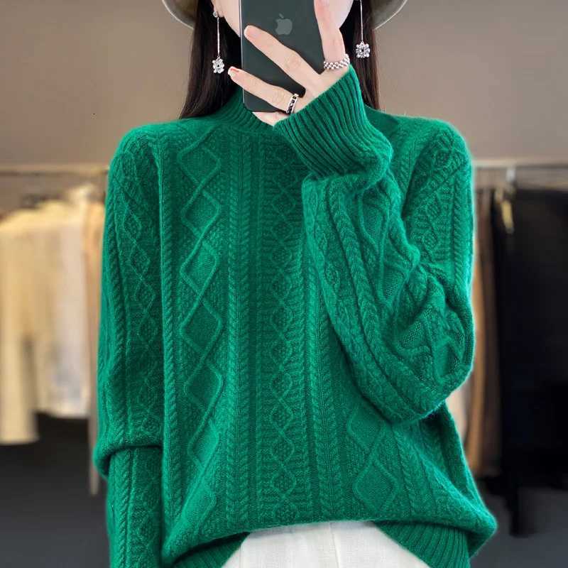 2025 Autumn Winter New Womens Sweaters Knitted Jumper Long Sleeve Casual Sweater Knit Pullovers Bottoming Shirt Female TopsT251025