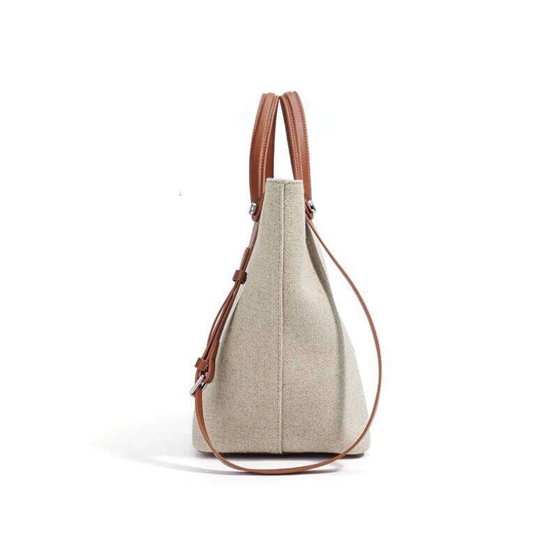 New High-End Genuine Leather Commuter Shoulder Fashion Women's Vintage Bucket Handbags Casual Niche Designe Underarm Bag 1025