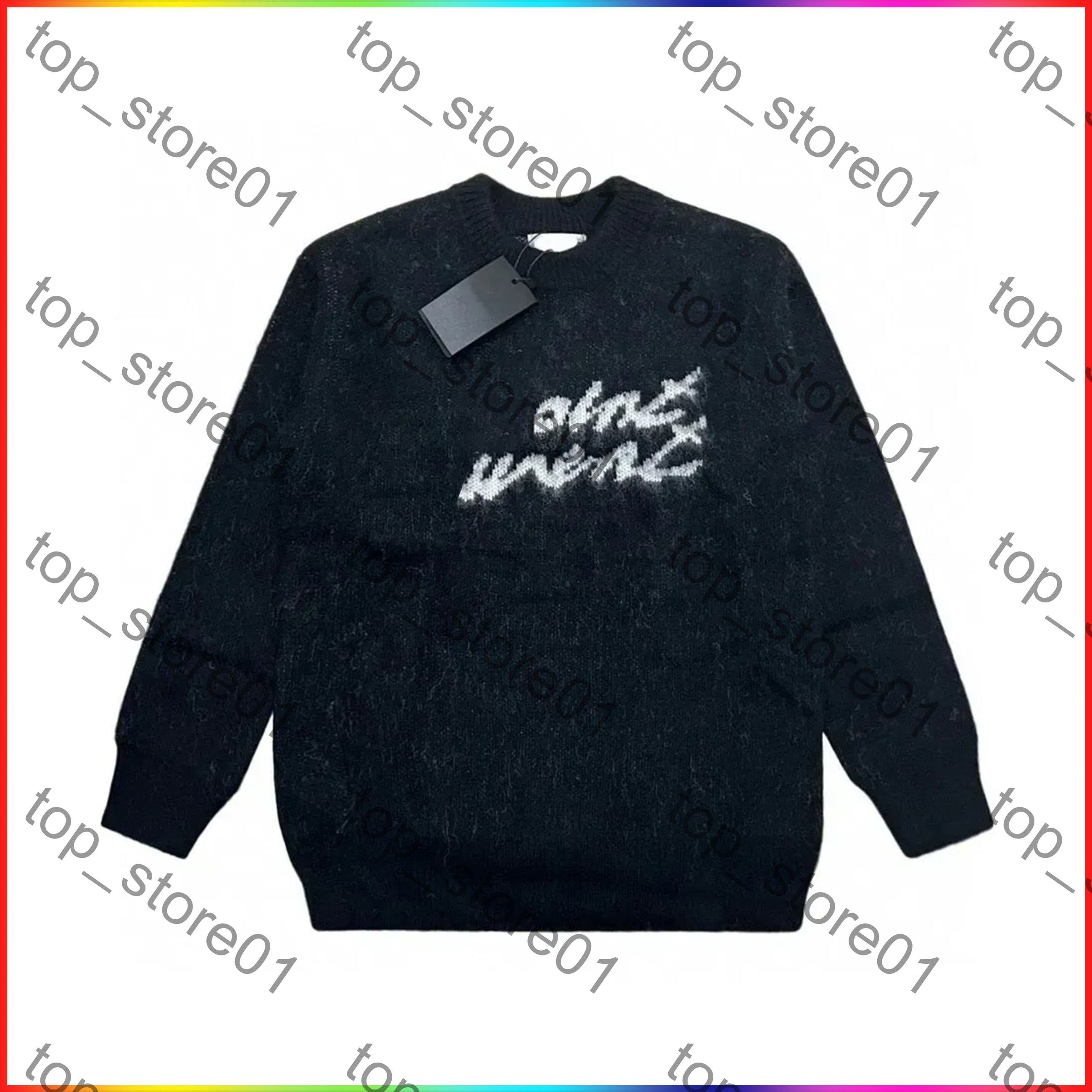 5A Men sweater designer Luxury Casual Loose pull Alphabet Print For Street Mens and Women Sweaters O Neck Long Sleeve Jumper Winter Soft Cardigan Sweater