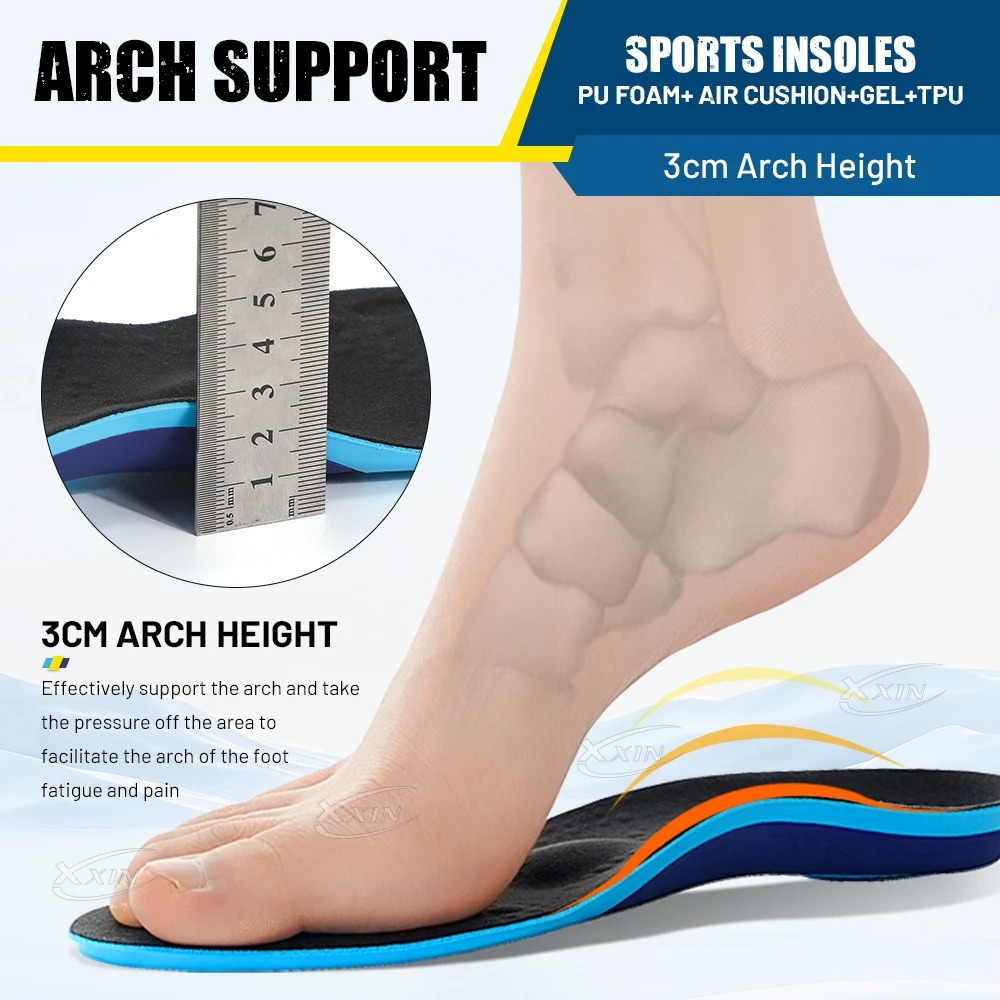 XxinArch Support Insole Air Cushion Shock Absorption Shoe Insoles Soft Gel Shoe Pad Size 35251020