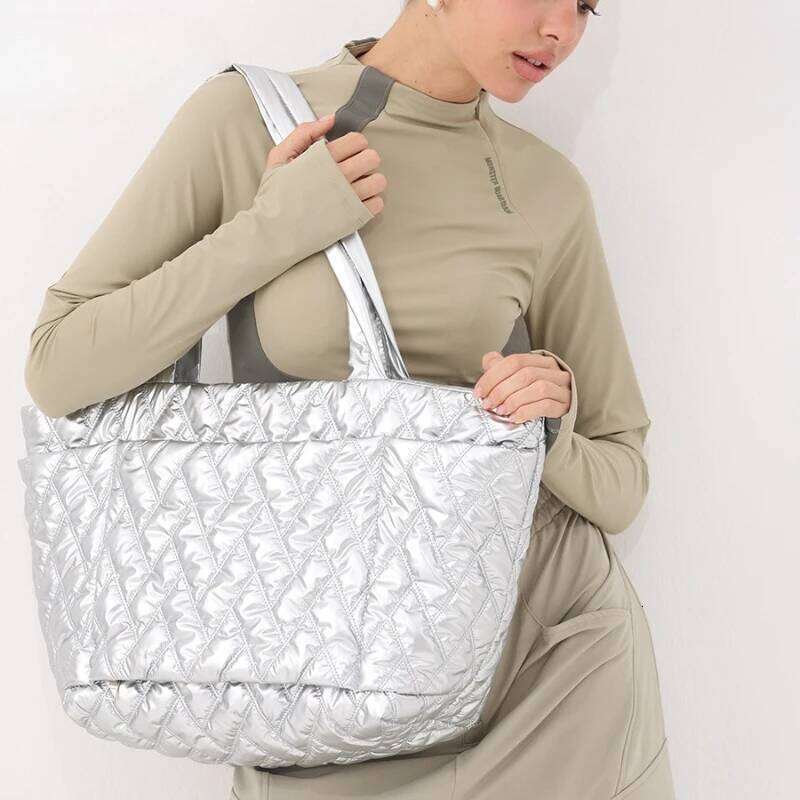 Down Underarm Quilted Space Cotton Padded Shoulder Bag Female Large Capacity Puffy Commute Top-Handle Bags New Autumn Winter 251023 1025