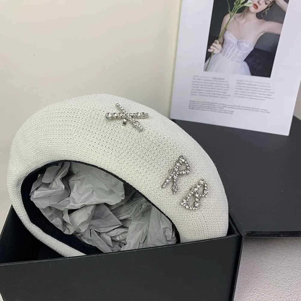 Deco Breathable Sweet Style Versatile Casual Painter Artist Beret adjustable bud Hat Wens Stylish Beret Hat With Diamonds Y251025