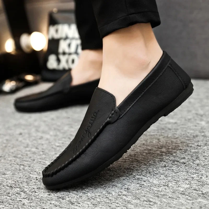 Men Summer Casual Shoes for Men SlipOn Loafers Comfortable Soft Leather Driving Shoes Breathable Moccasins Zapatillas 251023