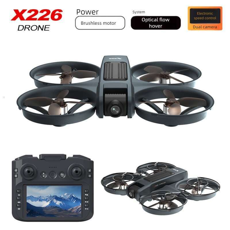 X Drone With Screen VR No Phone Needed Flying Camera Aerial Photography HD Professional Optical Flow Brushless