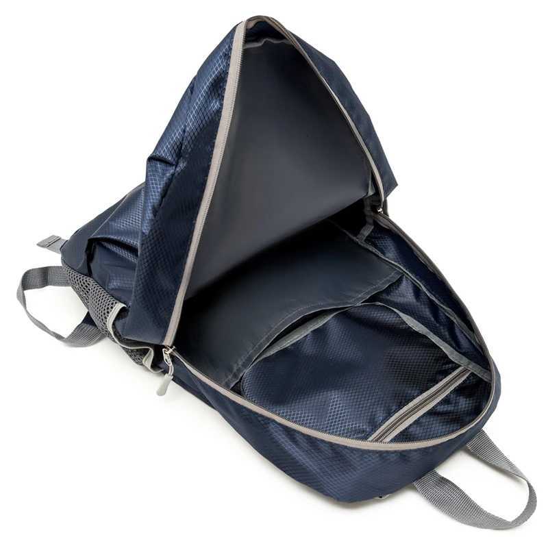 Mens and Womens Nylon Foldable Backpack Casual and Simple Large Capacity Waterproof Travel Bag W251025