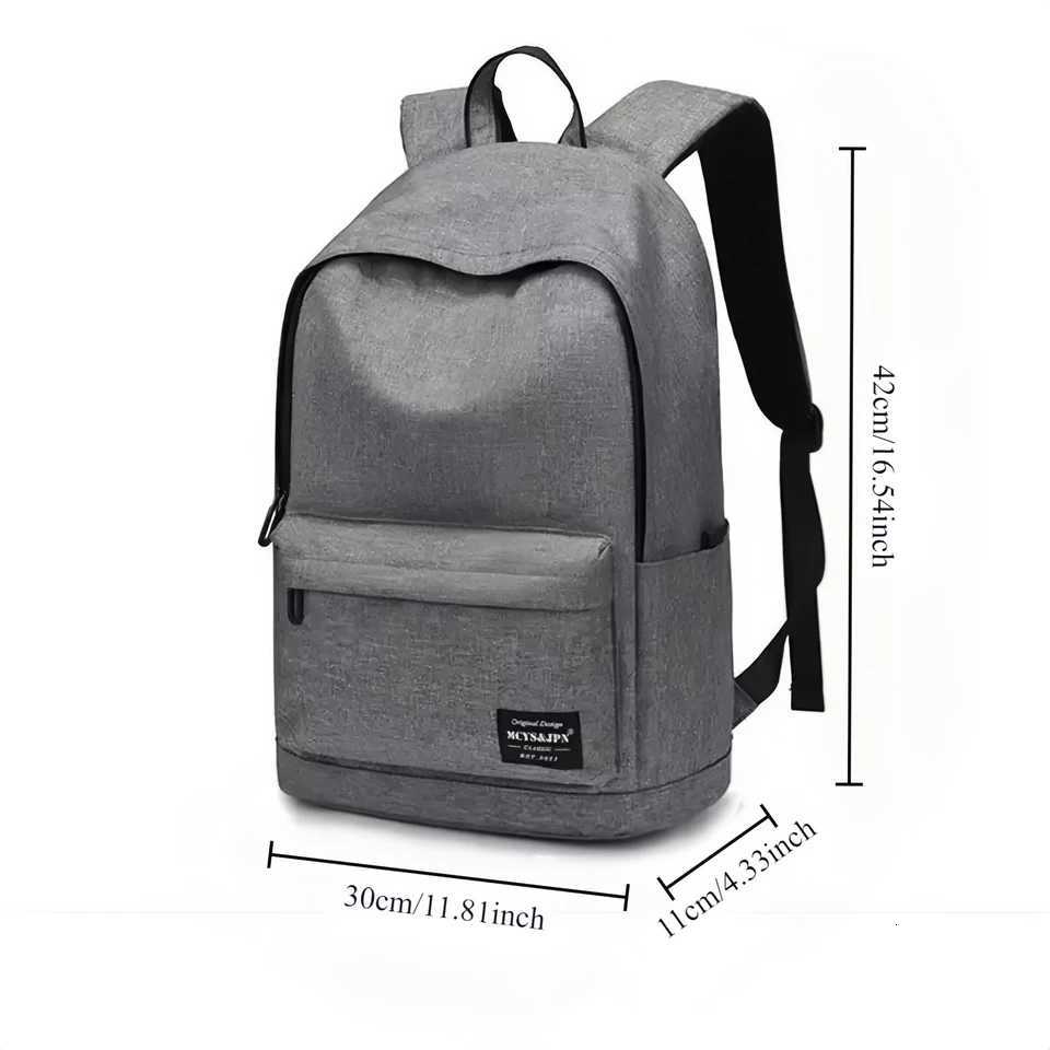 Mens Large Capacity Minimalist Preppy Backpack Commuter Tote Backpack Durable Travel Laptop Bag Minimalist Preppy Styletan W251025