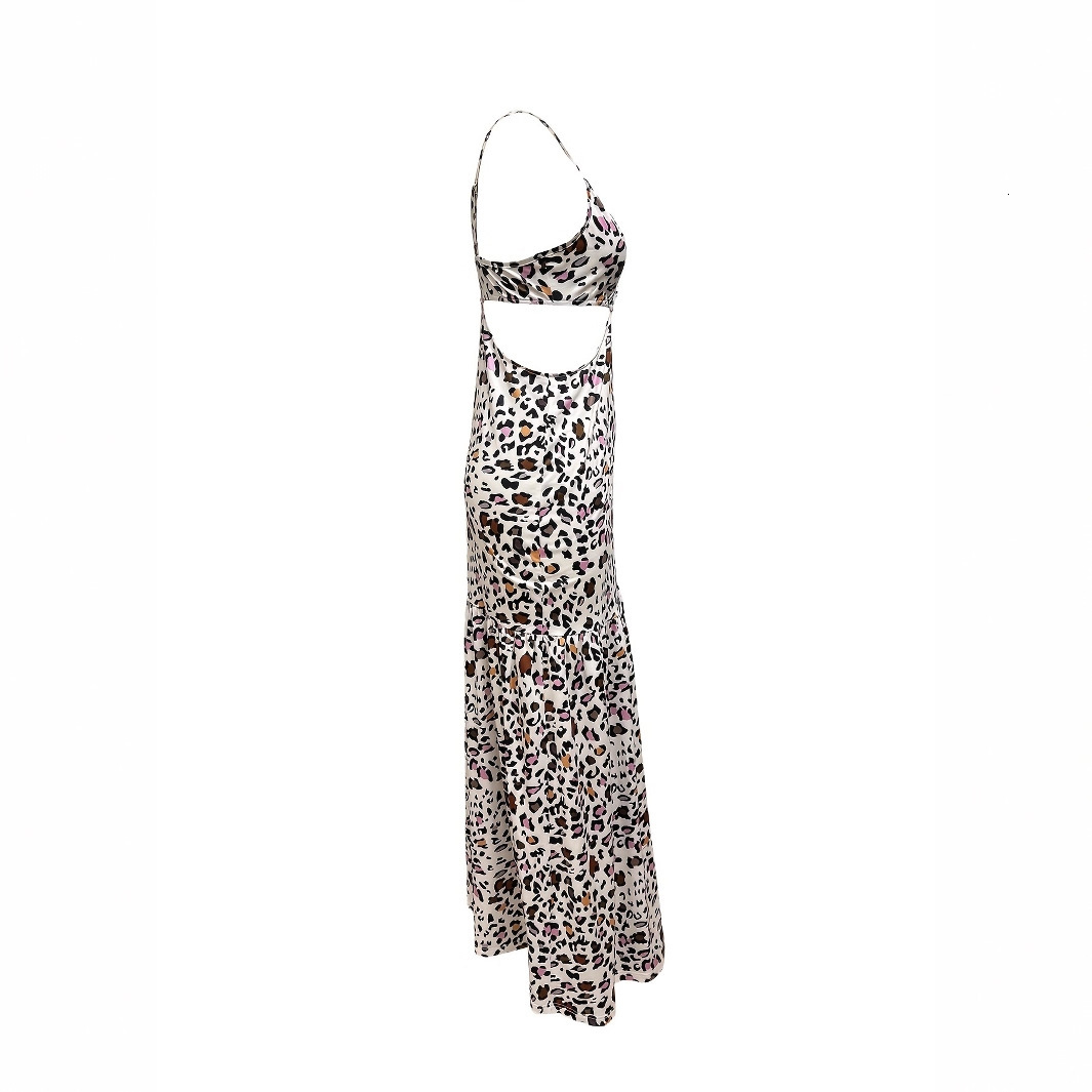 European and American new spring/summer hot selling designer sexy camisole dress beach vacation style waist cinching dress