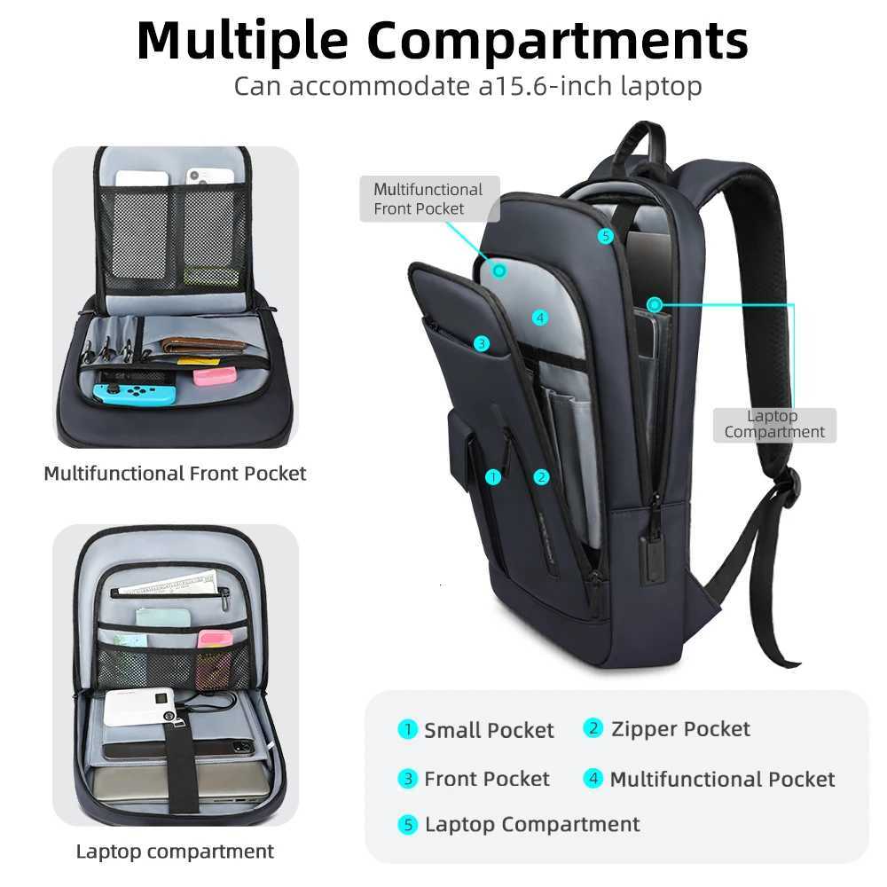 Heroic Knight Multifunctional Laptop Backpack Stylish Men Classic USB Charging Business Backpack Waterproof Slim Work Backpack W251025