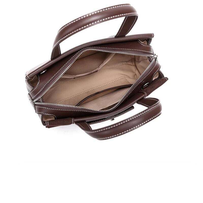 Women Faux Suede Genuine Leather Shoulder Lady Cowhide Travel Cross-Body Bags Female Large Capacity Fashion Commute Handbag 1025