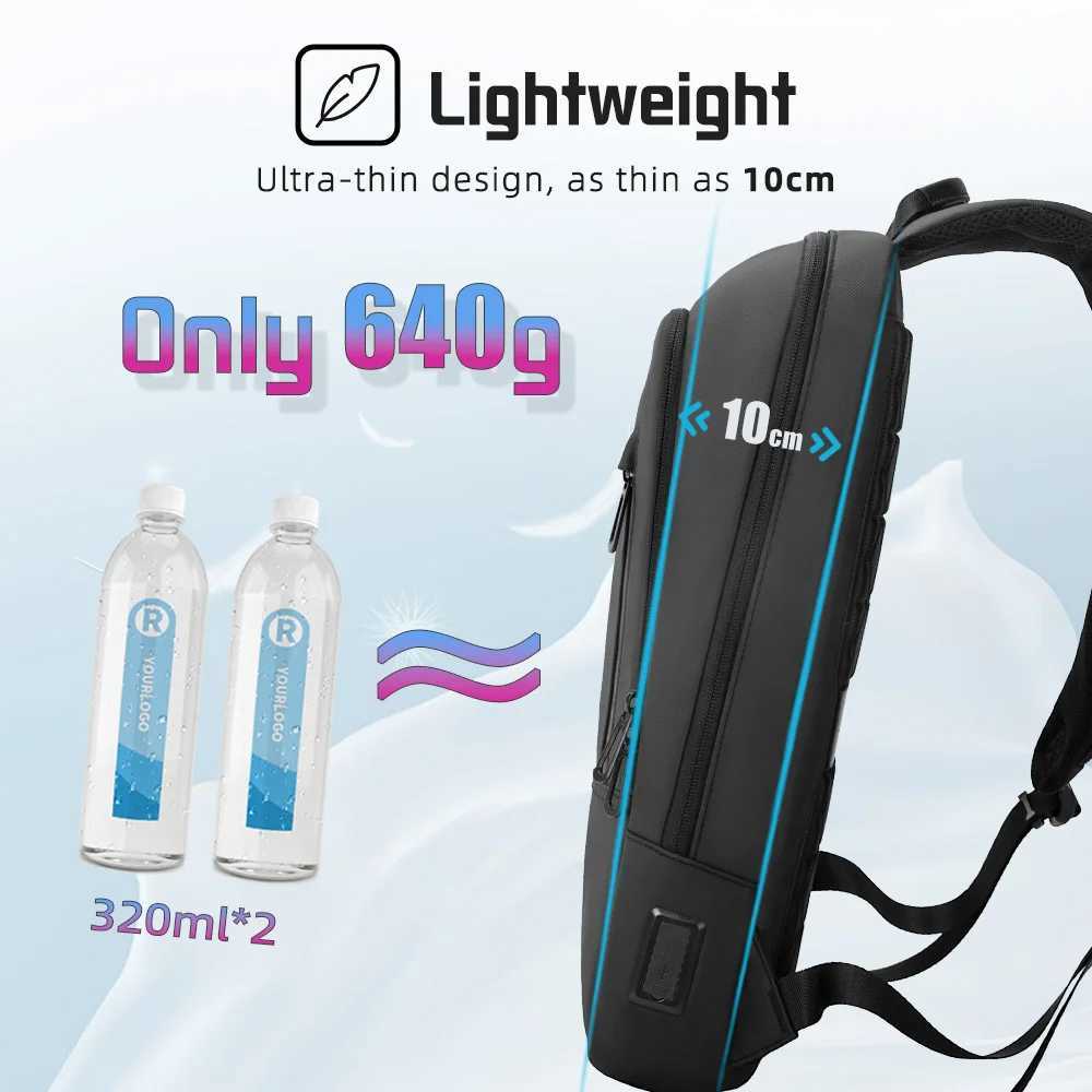 HcanKcan Business Backpack Mens 14 Inch Laptop BackPack Multifunction Waterproof light weight Bag Casual Backpacks For women W251025