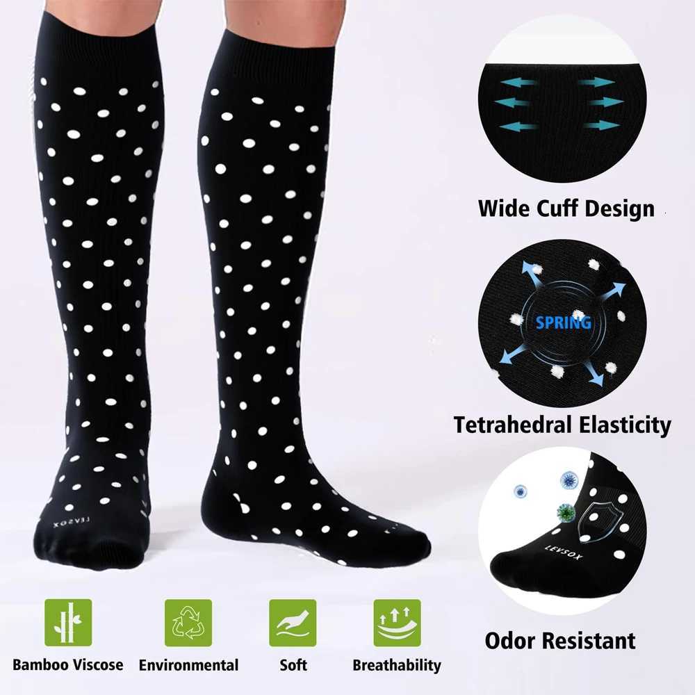 Copper Compression Socks for Men and Women Knee High Sports Socks Running Athletic Medical Pregnancy 6 Pairs 1520mmHg Y251024