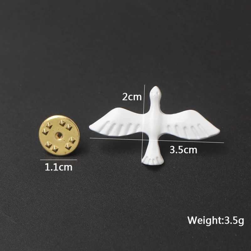 Peace Dove Womens Brooch Lapel Pin Collar Jewelry Anime Badges Halloween Christmas Gift Anime Pins New Year Fashion Brooches J251115