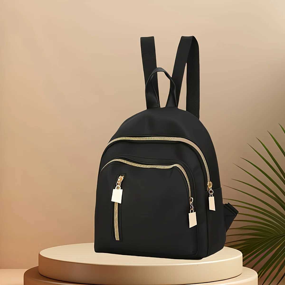 Fashion Womens Backpacks Large Capacity Nylon Bags Multiple Pockets Travel Backpack Daily Commuting W251025