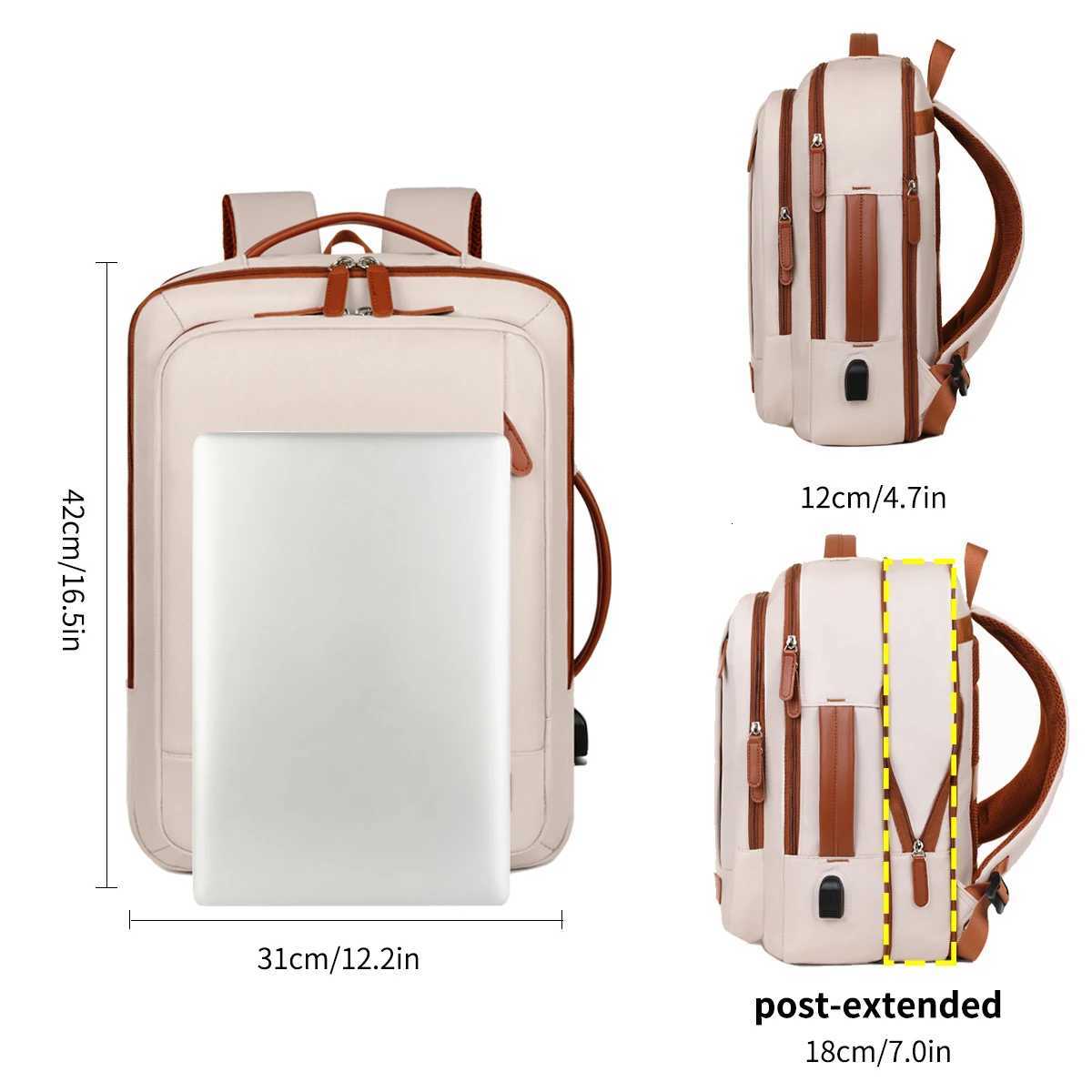 The New Unisex Backpack for ShortDistance Business Trips Lightweight Travel Bag Computer School Bag Storage Bag Combination W251025