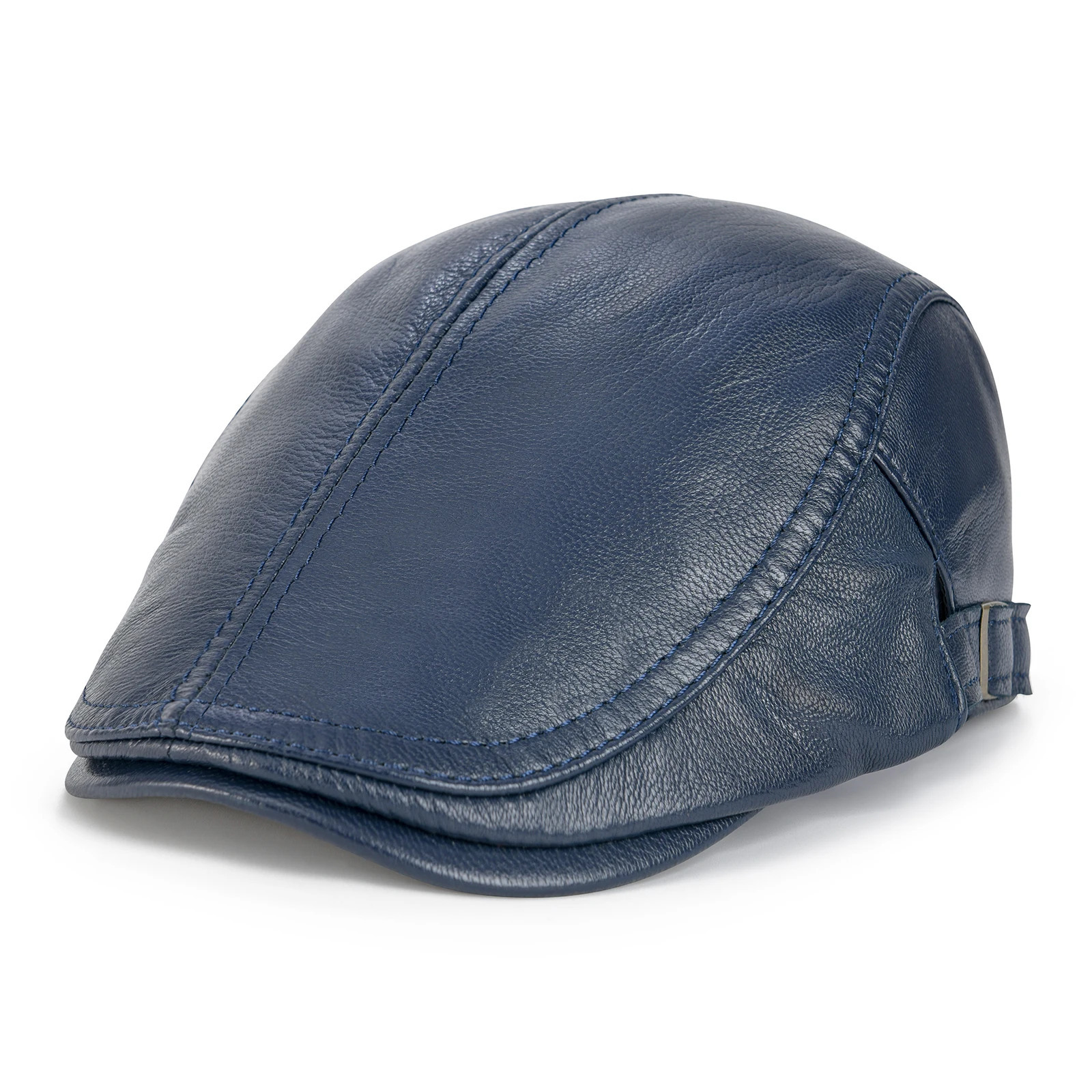 VOBOOM Mens Genuine Lambskin sboy Cap Leather Hat Adjustable Beret Caps Classic Golf Flat Ivy Cap Gatsby Driving Fishing Hat 251021