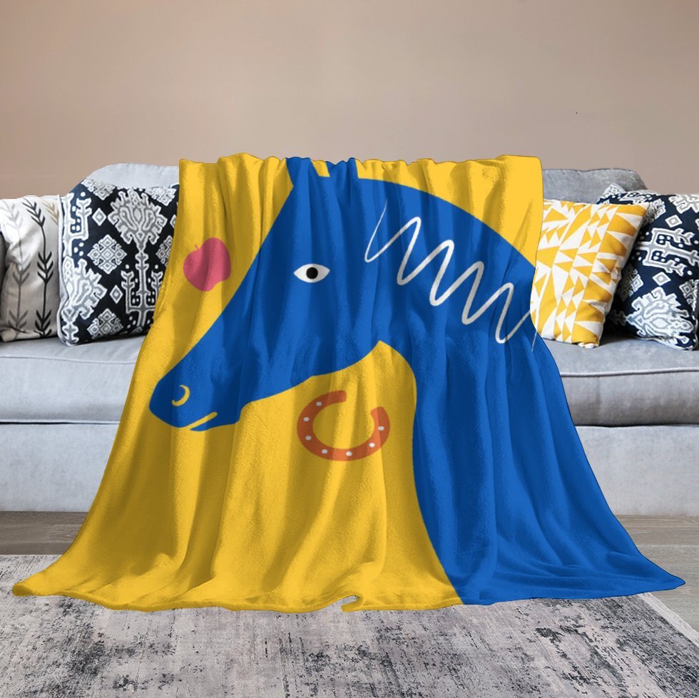 H Designer Horse blanket blanket throw cashmere vibration blanket copert Home Travel Throw Summer Air Conditioner Beach home bedding blankets throws