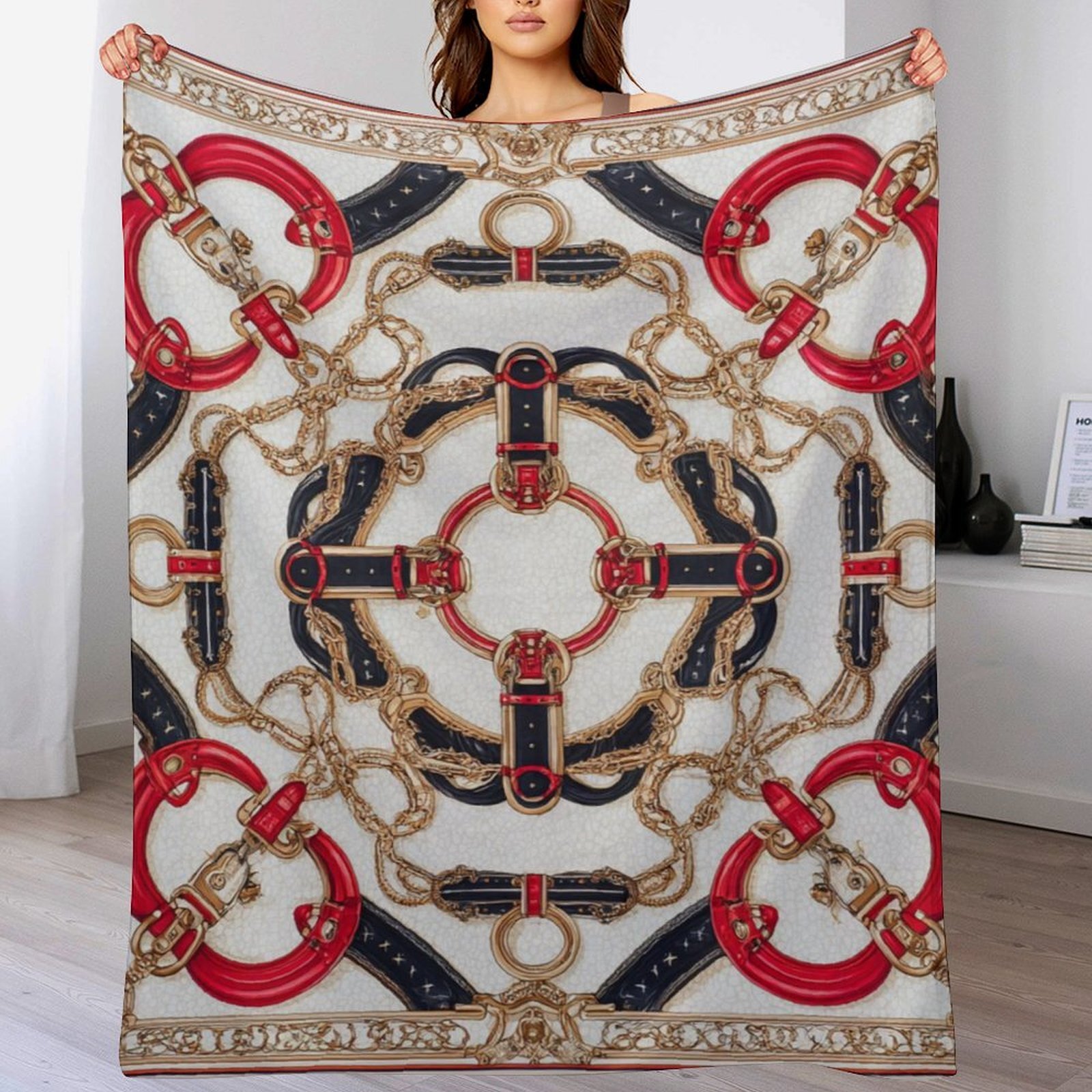 H Designer Horse blanket blanket throw cashmere vibration blanket copert Home Travel Throw Summer Air Conditioner Beach home bedding blankets throws H