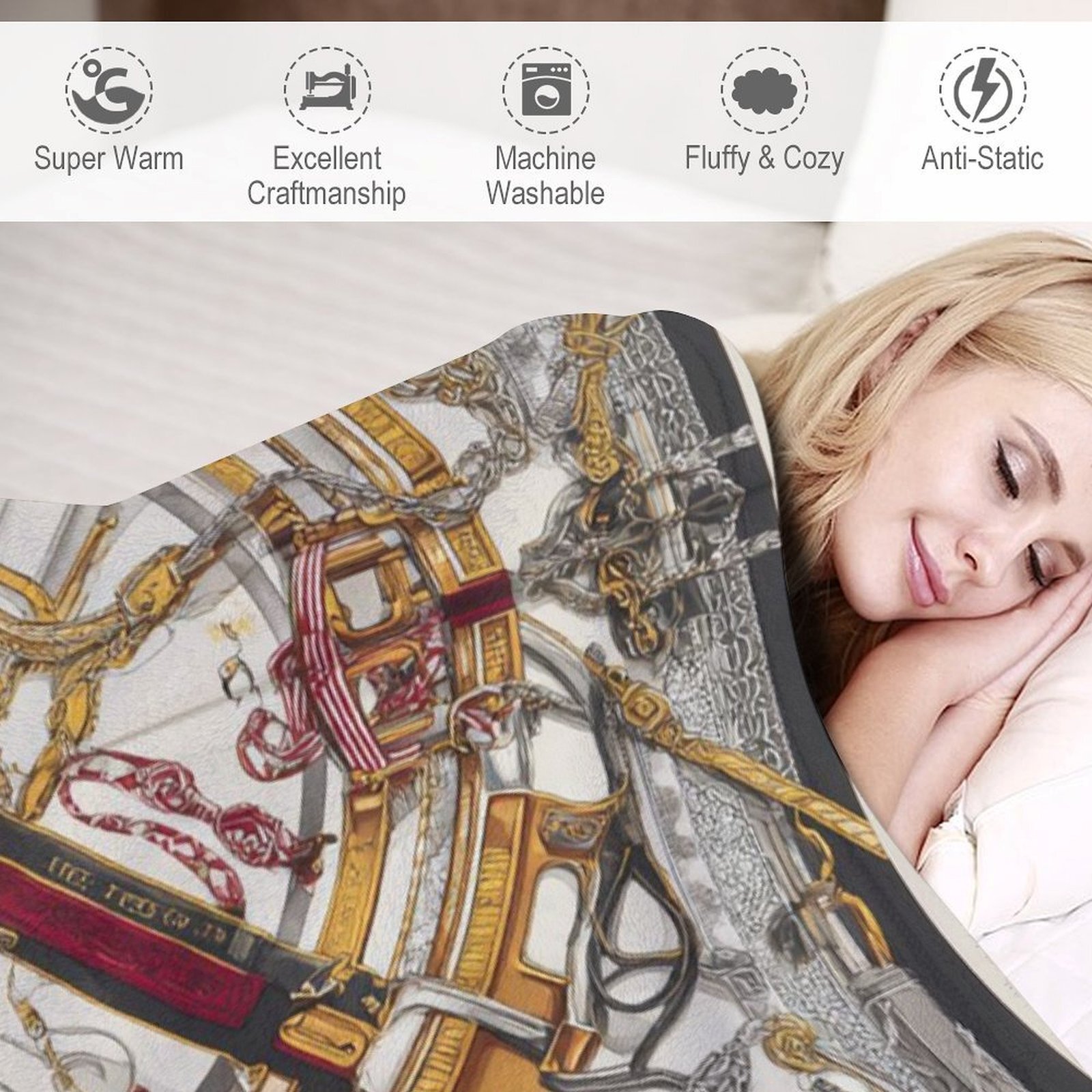 H Designer Horse blanket blanket throw cashmere vibration blanket copert Home Travel Throw Summer Air Conditioner Beach home bedding blankets throws H