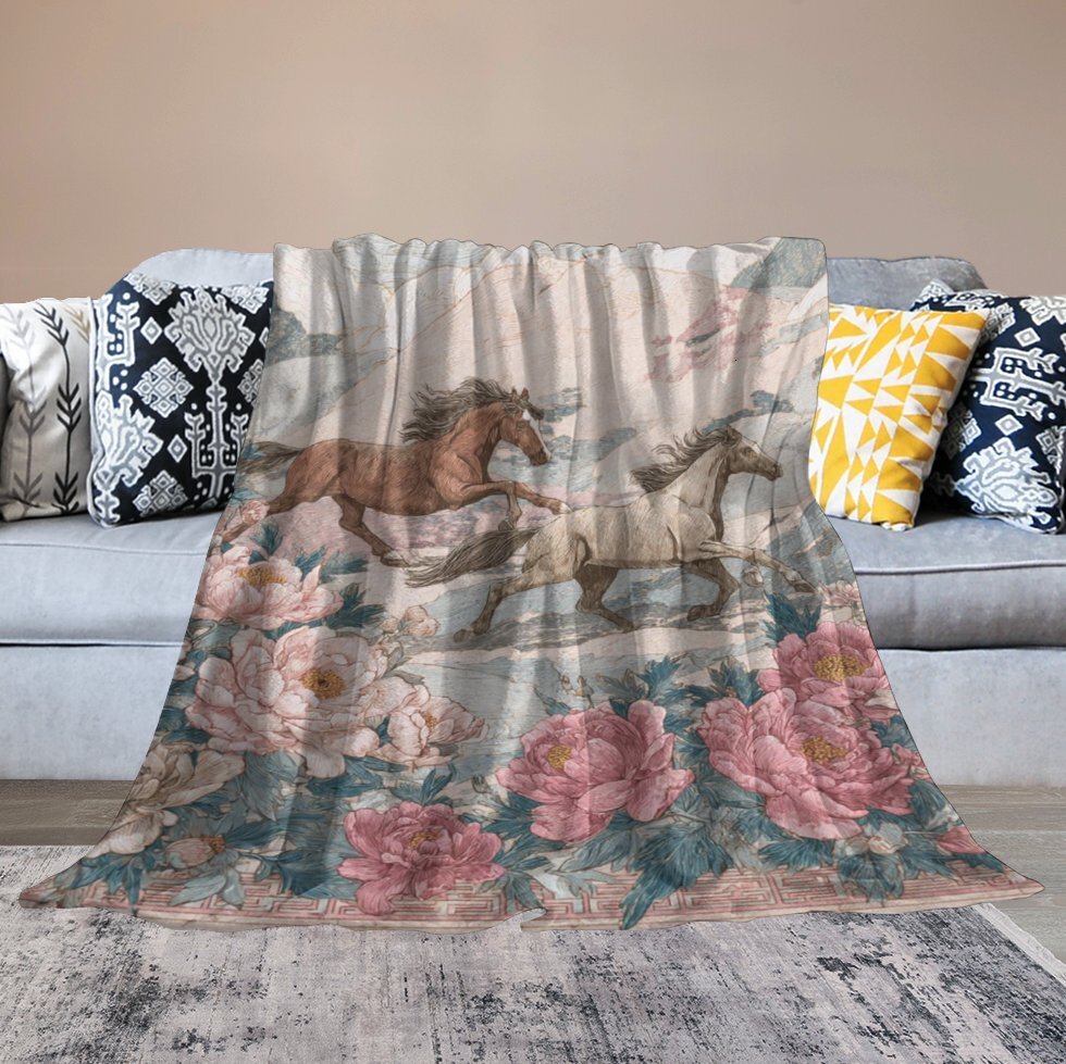 H Designer Horse blanket blanket throw cashmere vibration blanket copert Home Travel Throw Summer Air Conditioner Beach home bedding blankets throws H