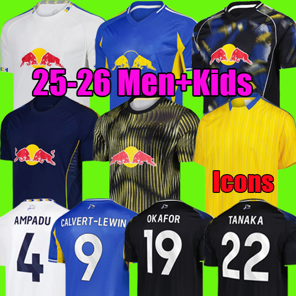 AARONSON STACH OKAFOR 25 26 Soccer Jerseys BAMFORD CALVERT-LEWIN 2025 2026 JAMES STRUIJK home football shirt PIROE GNONTO AMPADU Leeds Top kit jersey Men Kids set