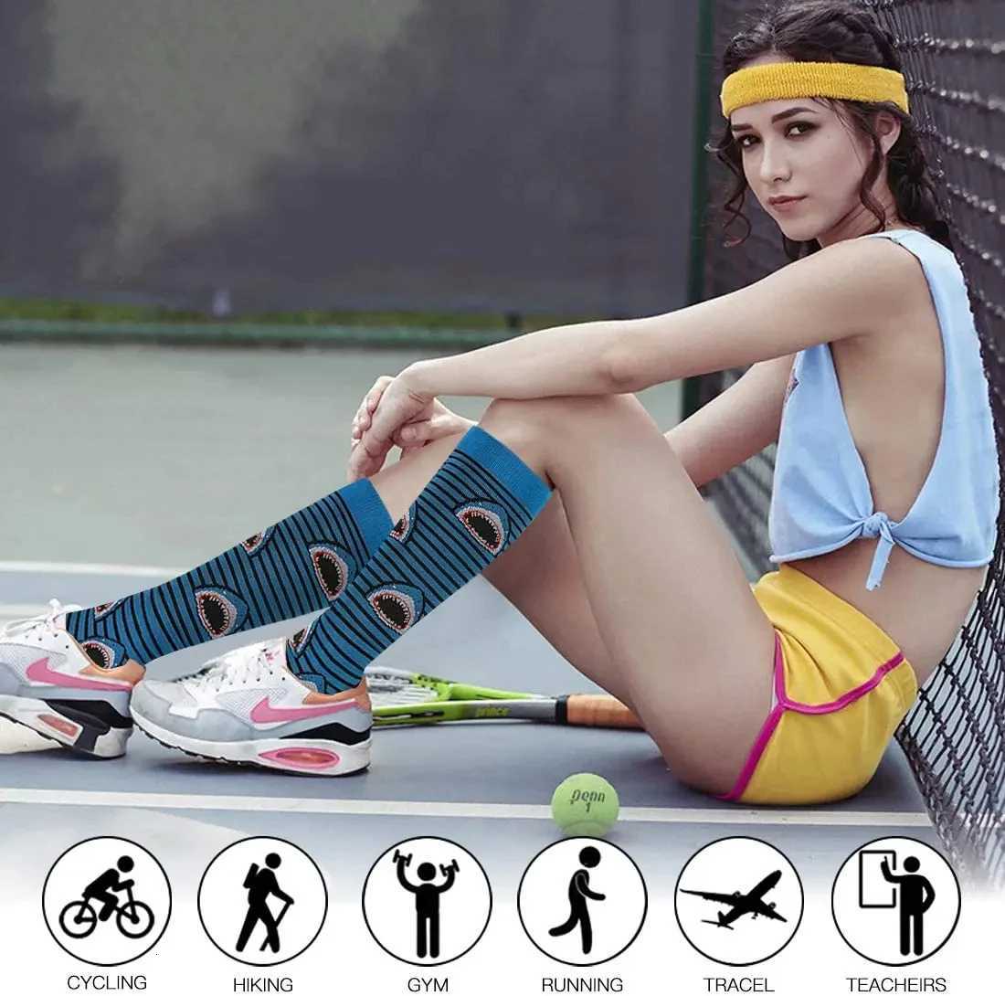 Compression Socks Men Women Running Fitness Travel Golf 2030mmhg Sports Socks Medical Varicose Veins Anti Fatigue Elastic Socks Y251024