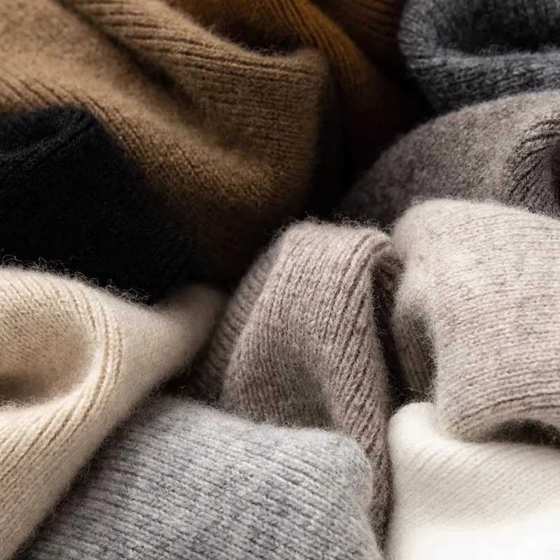 High Waist Fine Wool WideLeg Pants Womens Temperament Mop Pants Outer Wear Draping Effect Soft Glutinous Knitted TrousersT251025