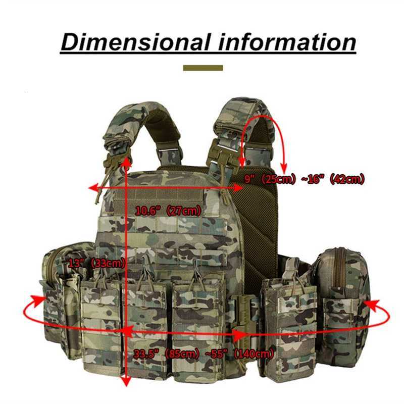 YAKEDA 6094 Hunting Vest Quick Rease Plate Carrier1000d Nylon Outdoor Protective Adjustab Vest Chest Rig Y251022