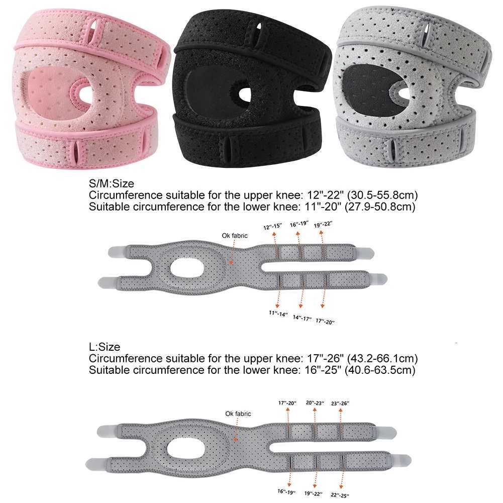 Patellar Stabilizing Knee Brace Knee Relief Support Wrap Adjustable Knee Compression Sleeve Tendon Support Patella Strap for Gym Y251024