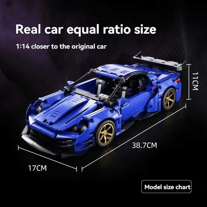 1000pcs 2025 Technical Super Speed GTR Sport Car Building Blocks Assemble Bricks Racing Vehicle Toys Gifts For Adult Friend C251023
