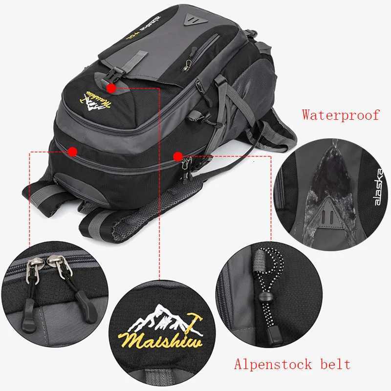 Antitheft Mountaineering Waterproof Backpack Men Riding Sport Bags Outdoor Camping Travel Backpacks Climbing Hiking Bag For Men W251025