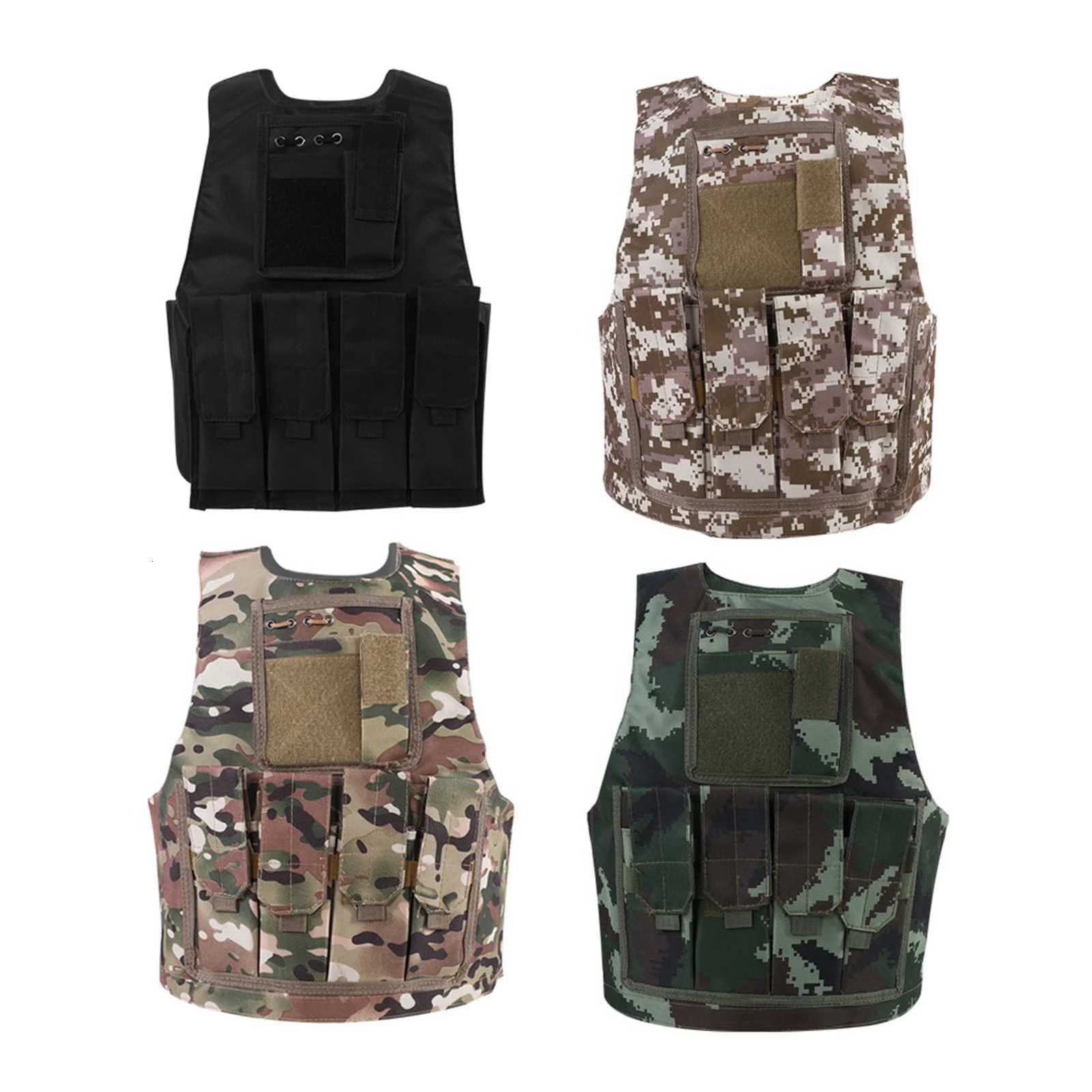 Children Kids Army Military Equipment Game Camouflage Uniform Vest Kids Army Vest Kids Camouflage Vest Kids Military Vest Y251022