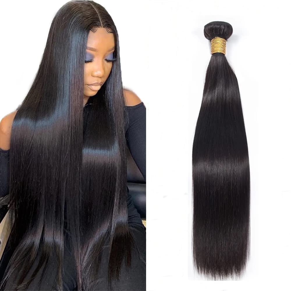 Virgin Water Wave Bundles 95-100 Gram Unprocessed Human Hair Natural Black Single Bundle Hair