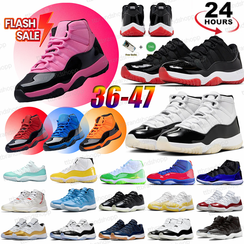Local Warehouse Mens 11 11s Basketball Shoes Grey Red White Black Pink Blue For Men Women Outdoor Sneakers Low Womens Stock in USA High Sports Trainers