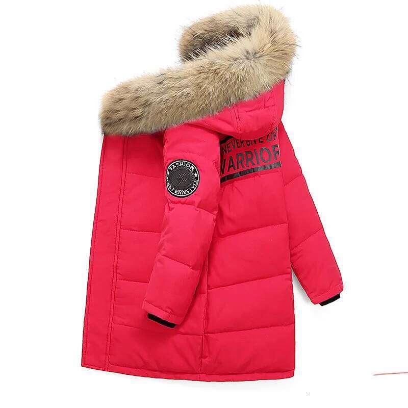 Winter Children Down Jacket Hooded Waterproof Thicken Warm Boy Outerwear Coat 4-14 Years Kids Teenage Parka