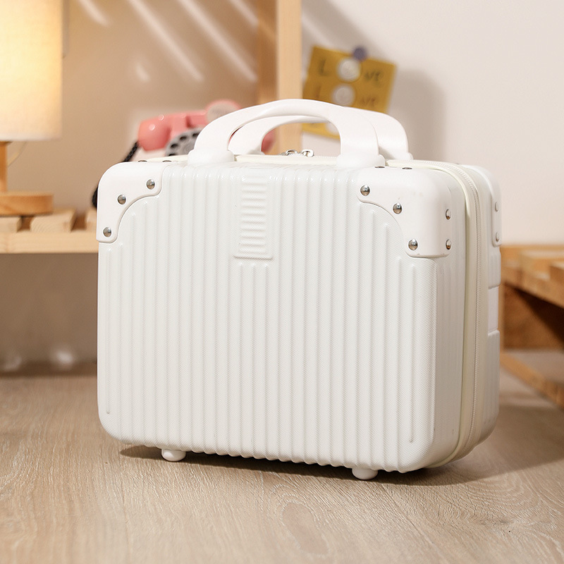 14-inch suitcase cosmetic bag small luggage box female internet celebrity boarding lightweight leather suitcase mini storage box 2026