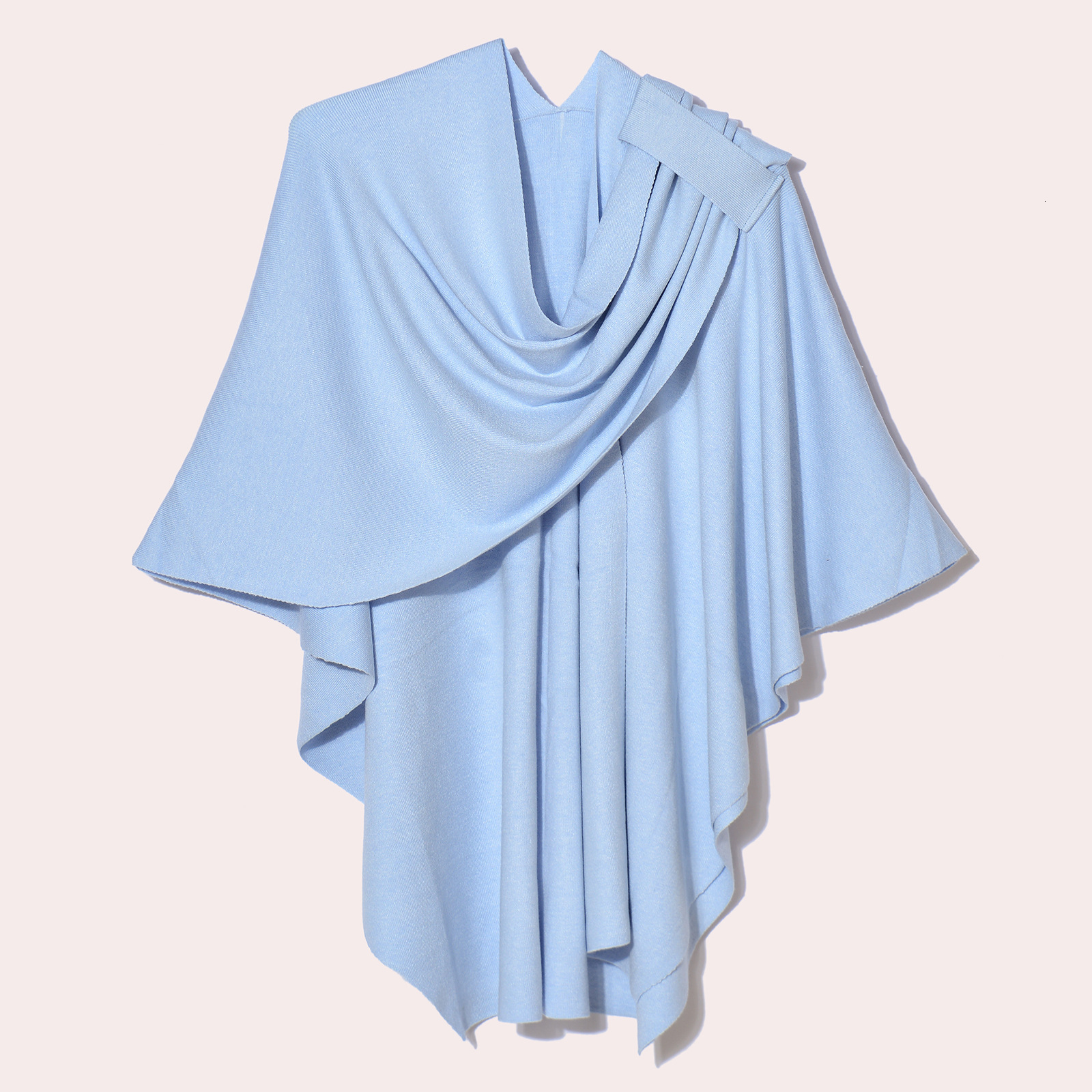 Knitted Solid Color Tie Shawl Coat for Women Portable Versatile Warm Tassel Cardigan Elegant Coat