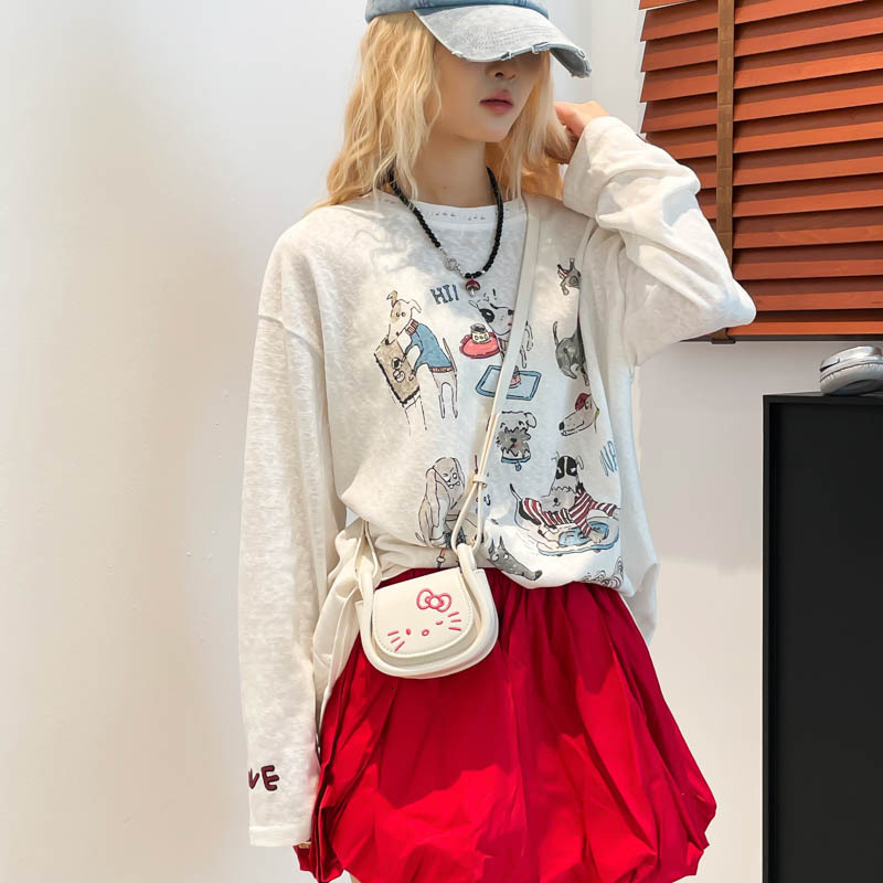 New Fashion Cartoon Children's Bag Cute Cat Parent Child Matching Mini Coin Wallet Outdoor Leisure Single Shoulder Crossbody Bag
