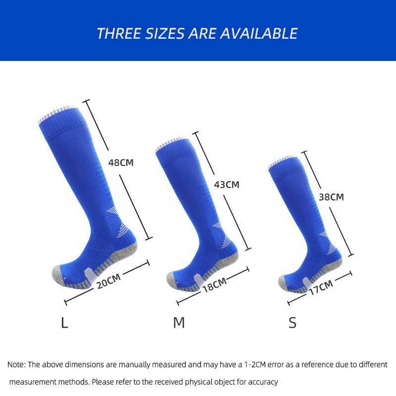Soccer Sock for Adults and Kids Breathable Compression Towel Bottom Running Cycling Extra Size Football Long Stocking Y251024