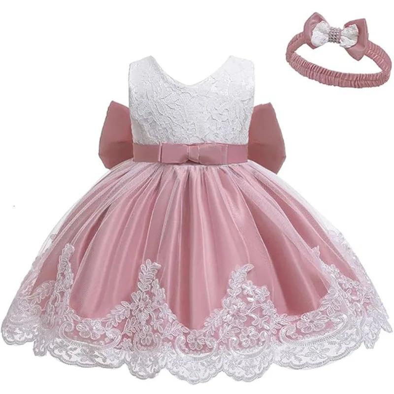 Girls Party Dresses White Bridesmaid Dresses For Wedding Prom Gown Big Bow Girls Elegant Dresses Puffy Dress For Girls 251023
