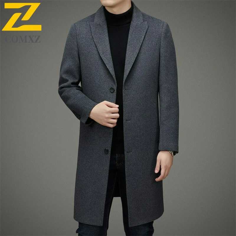 Premium Wool Overcoat Male 2025 Winter High Quality Double Faced Business Casual TrenchCoat Classic Anti Pilling Comfort JacketT251025