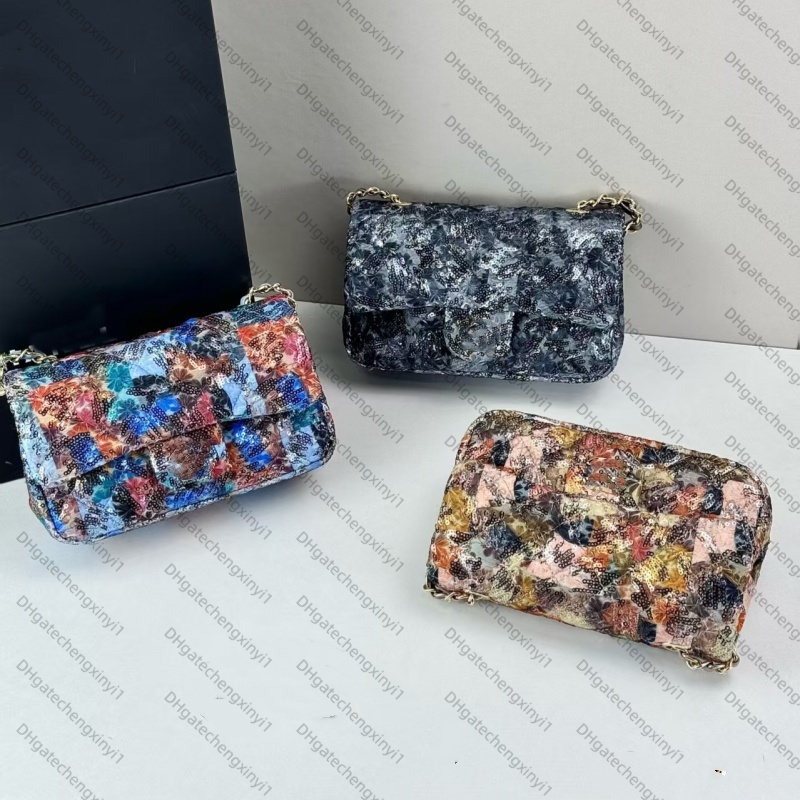 Designer Shoulder Bag Crossbody Bag Women genuine Leather handbag sequin Flip Twistlock Matelasse Chain Makeup Bags Purse Shopping