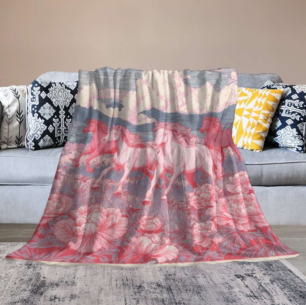 H Designer Horse blanket blanket throw cashmere vibration blanket copert Home Travel Throw Summer Air Conditioner Beach home bedding blankets throws H