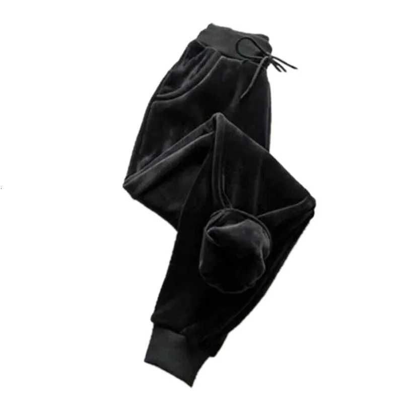 Fleecelined Thick Velvet Sweat pants Womens Autumn and Winter Warm Pants Loose Casual Pants Sweatpants TrousersT251025