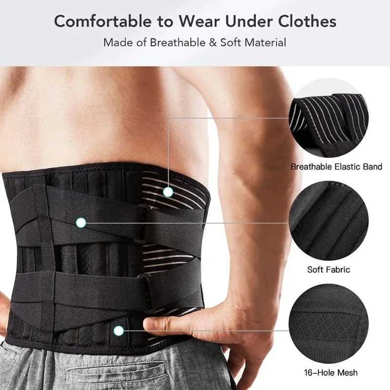Adjustable Lumbar Support Belt Double Pull Back Waist Orthopedic Corset Spine Decompression Back Pain Relief Tighten The Abdomen Y251025