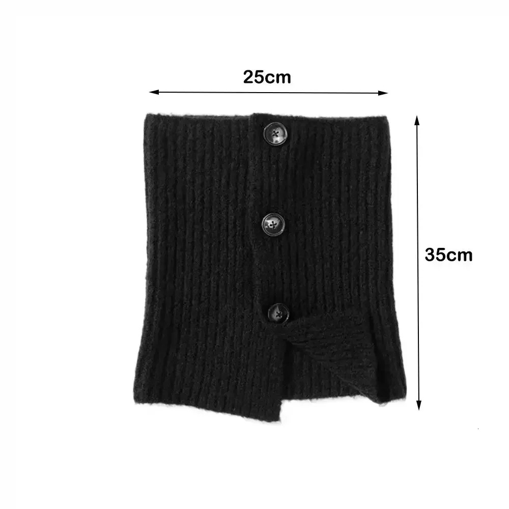 Neck Guard Knitted Turtleneck Scarf Solid Color Detachable Neckerchief Wrap Turtleneck Neck Warmer Girls 251020