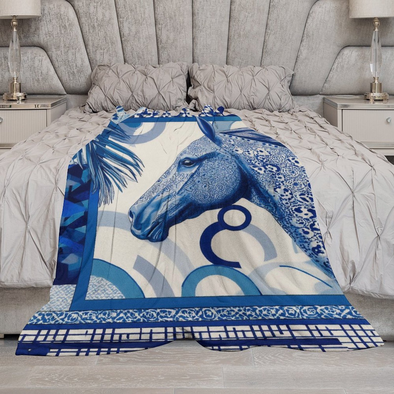 H Designer Horse blanket blanket throw cashmere vibration blanket copert Home Travel Throw Summer Air Conditioner Beach home bedding blankets throws H